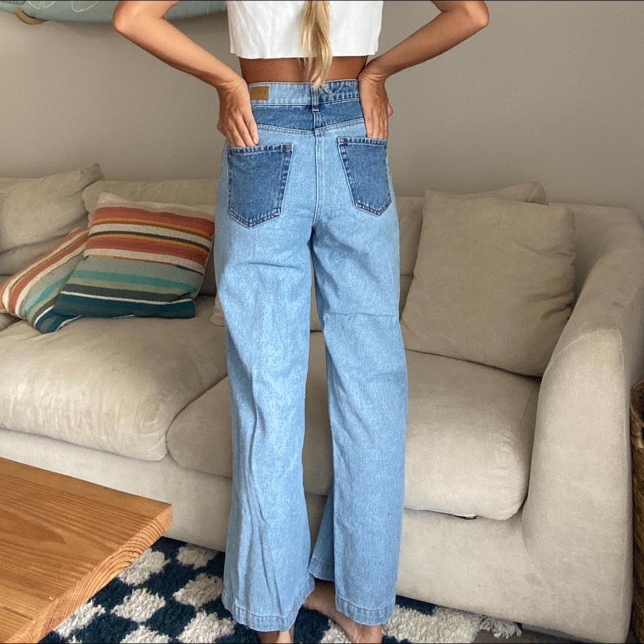 Ghanda patchwork jeans. Australian 6 ( us 2) Depop