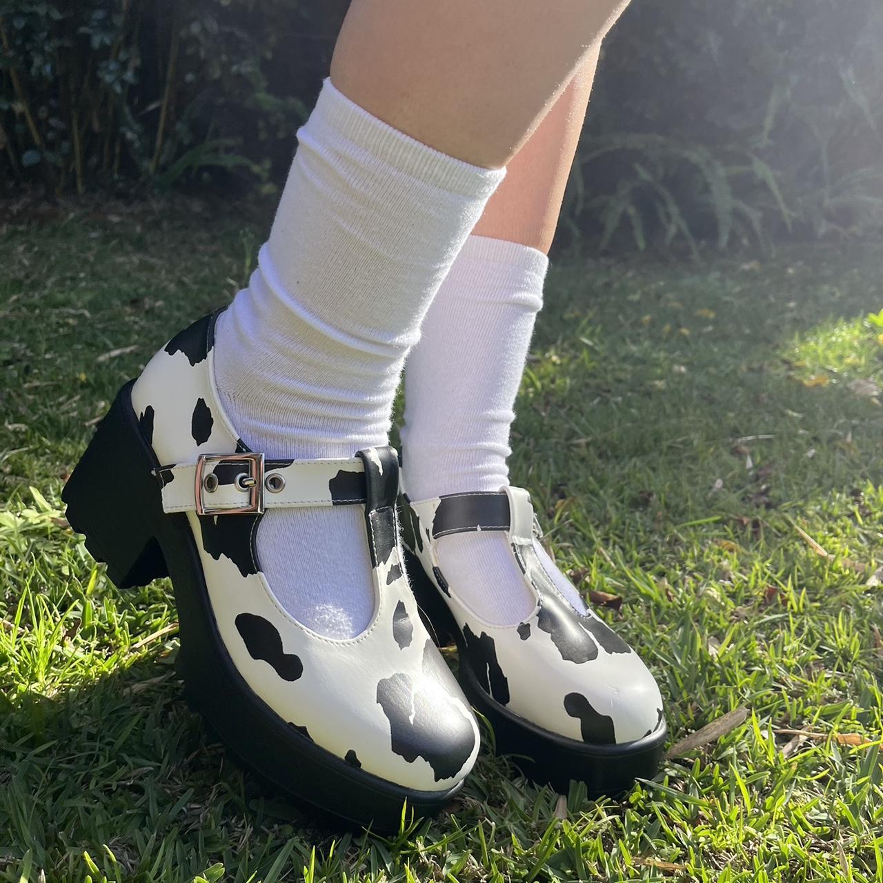 The cutest koi footwear Mary Janes! Selling because... Depop