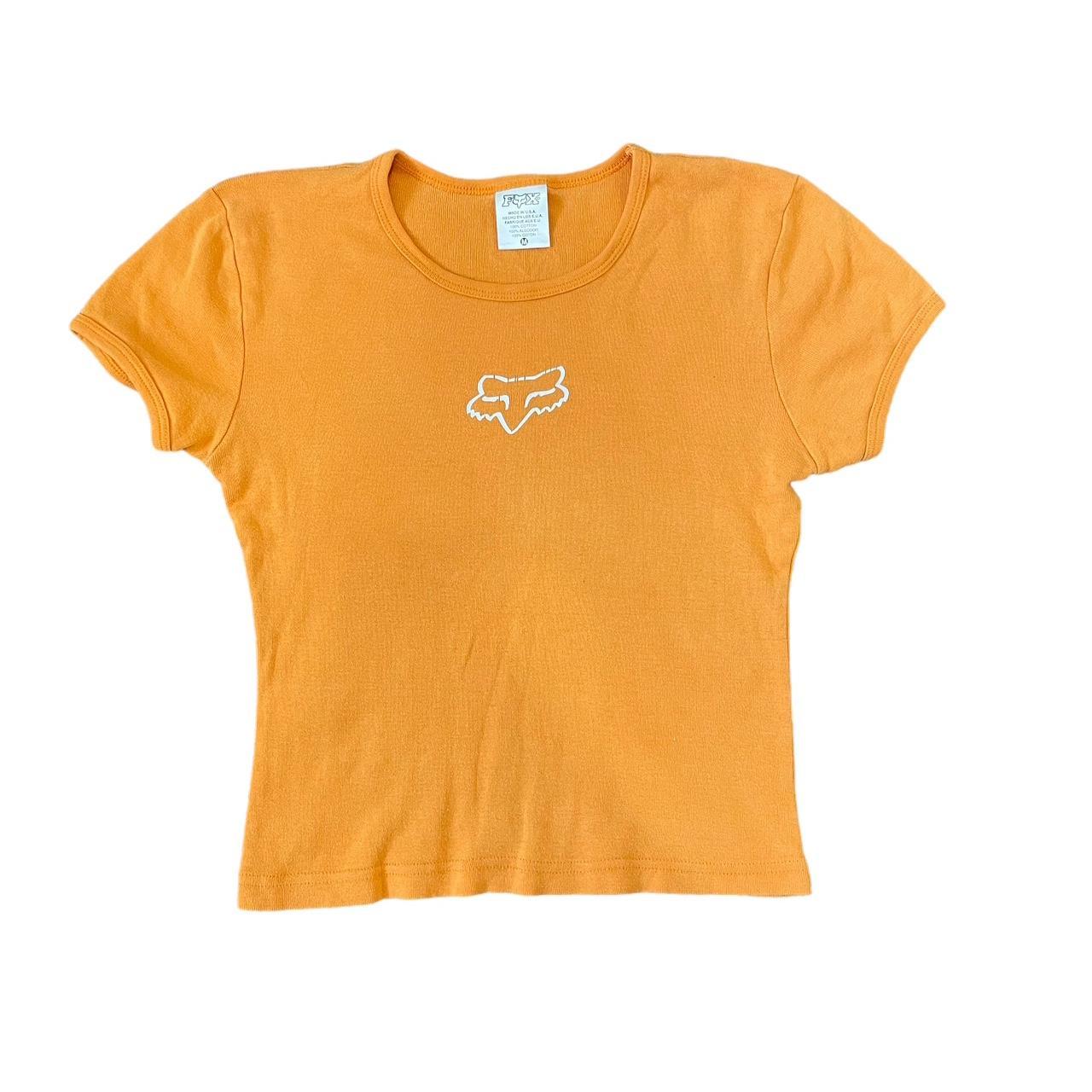 Fox Racing Women's Orange T-shirt | Depop