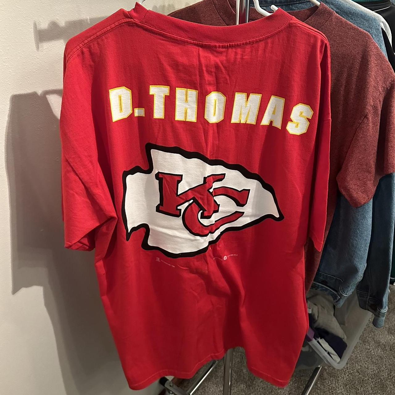 1996 Kansas City chiefs shirt Derrick Thomas (D.T.) - Depop