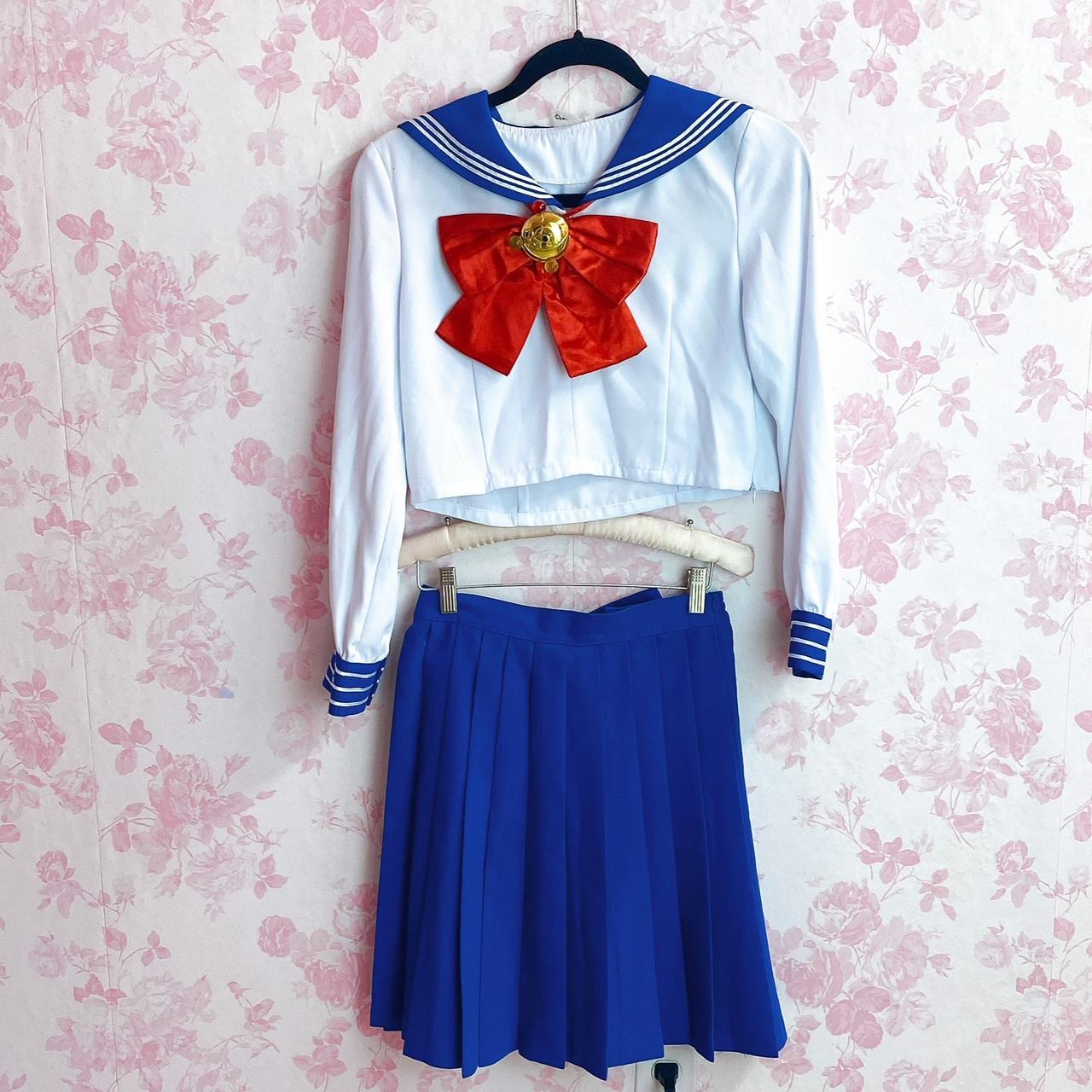 Sailor moon official brand cosplay- usagi school... - Depop