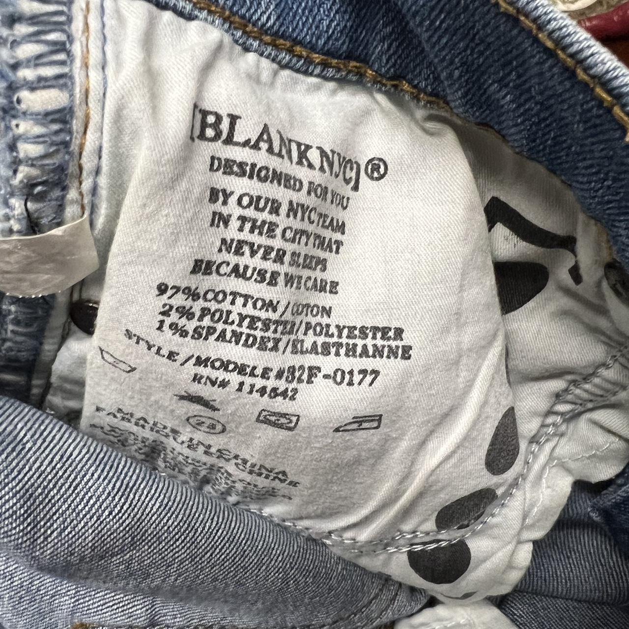Blank NYC Denim Skirt Size 25 Good condition Frayed... - Depop