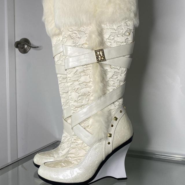 Baby phat boots hot sale with fur