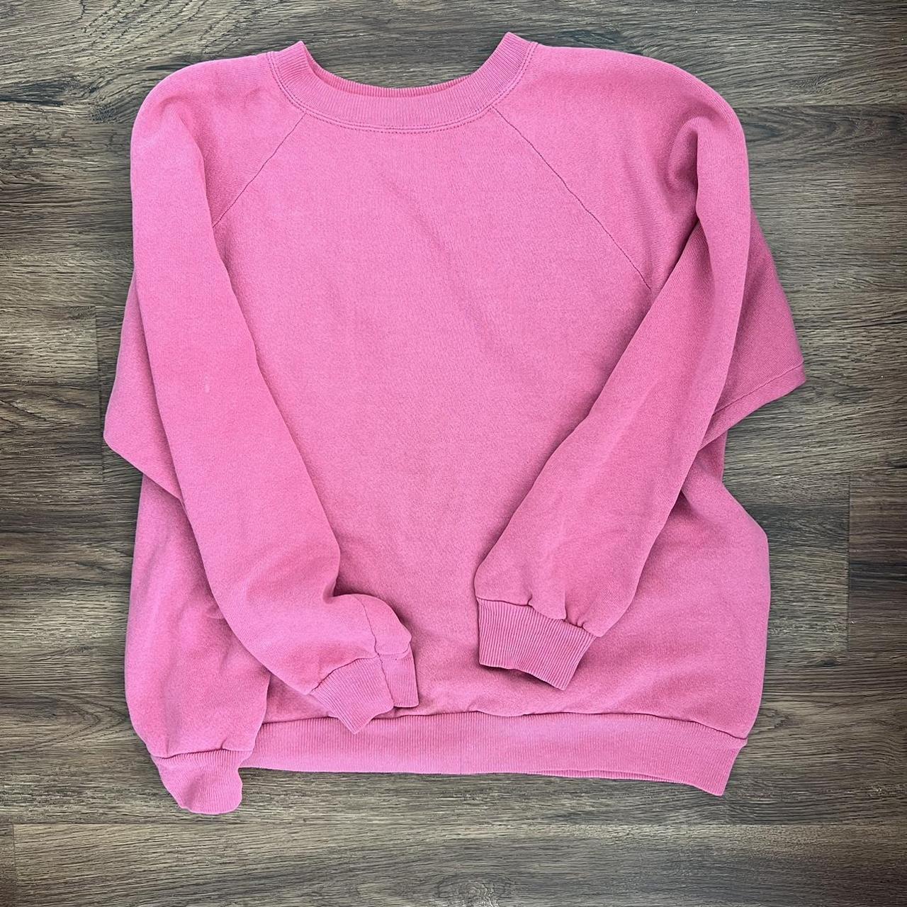Vintage pink hanes sweatshirt, originally bought for... Depop