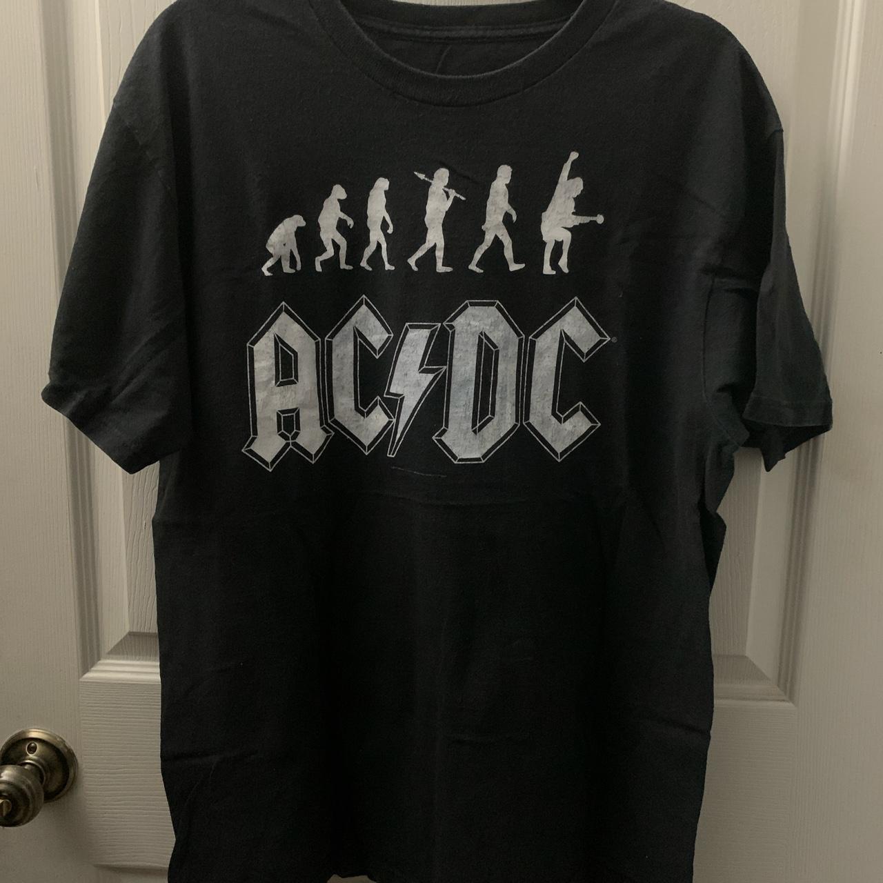 AC/DC Men's Rock Evolution T-Shirt Black