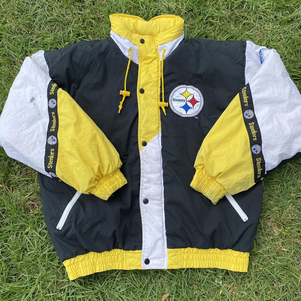 Vintage Pittsburgh Steelers Starter Puffer Jacket - Depop