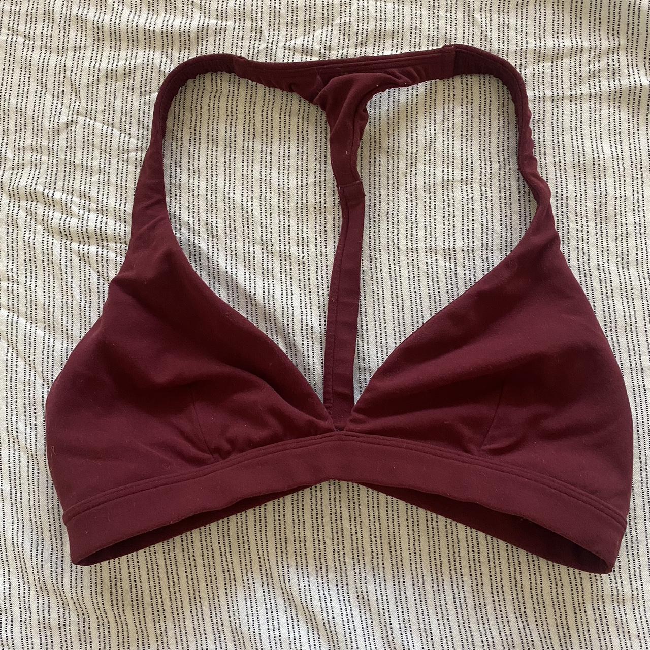 Small maroon athleta sports bra Depop