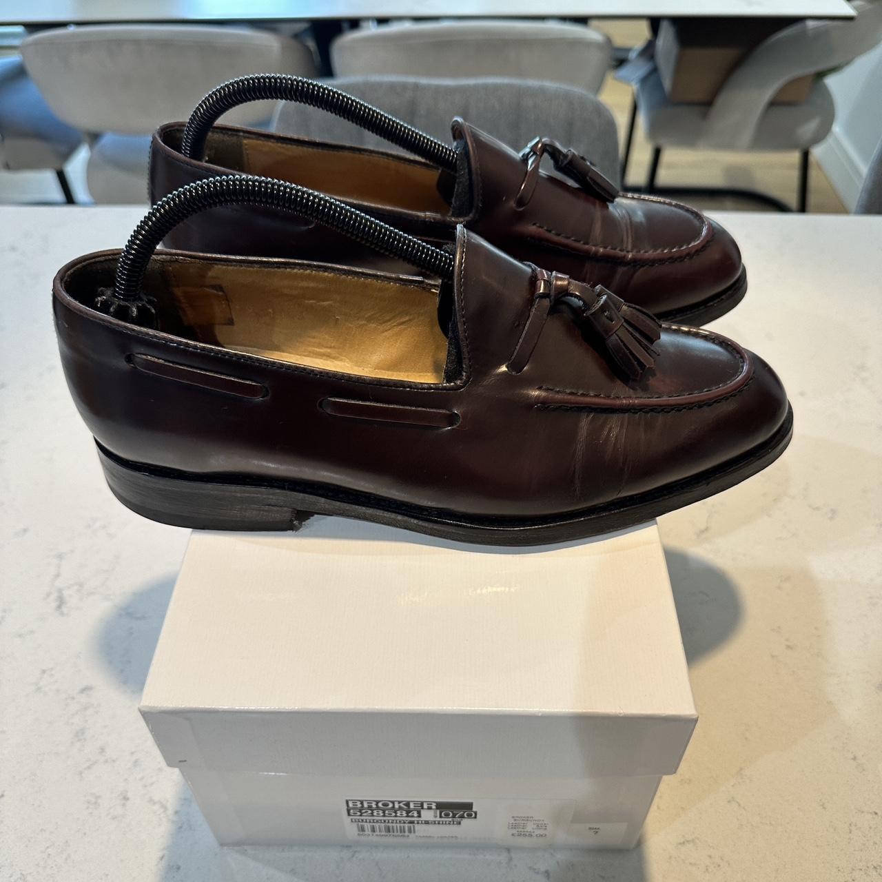 Russell and bromley hot sale burgundy loafers