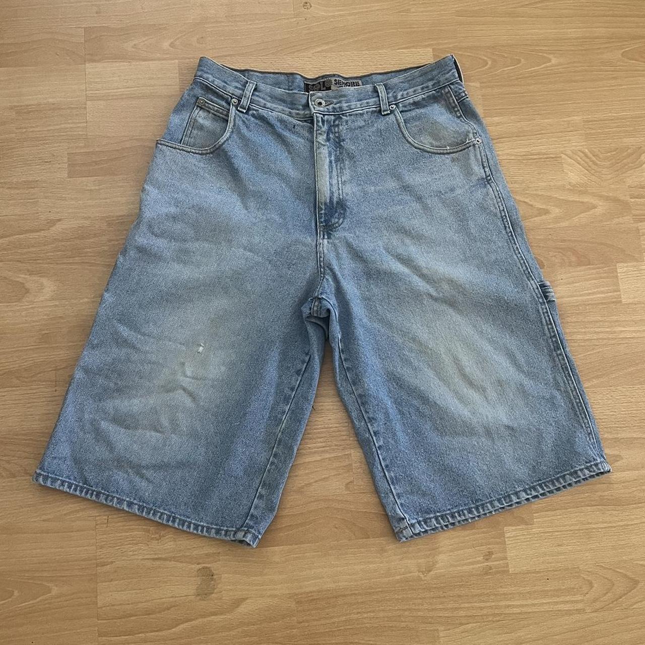 semore jorts similar to jncos SZ 38 tagged JNCO... - Depop