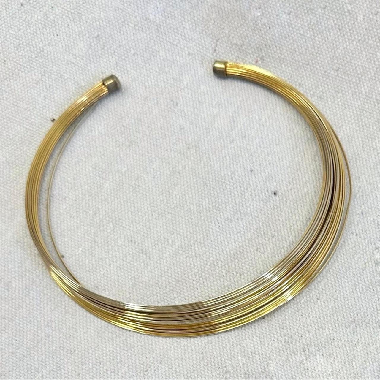 Source Unknown Women's Scarf - Gold/Silver – Vint… - image 1