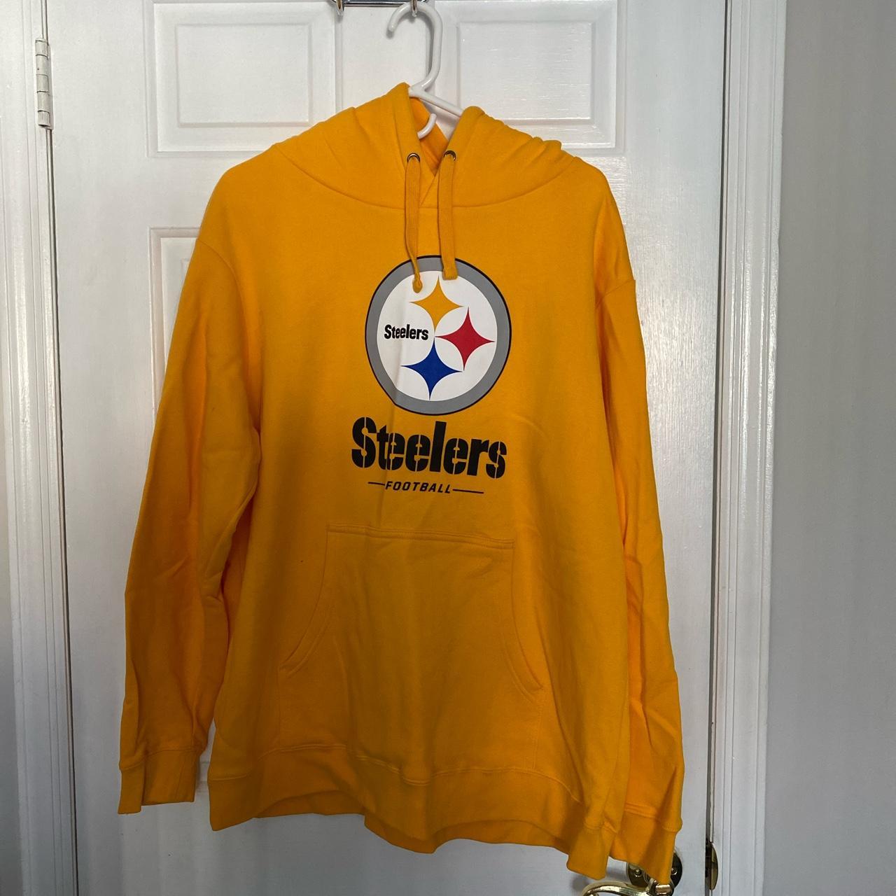 Steelers hoodie from Fanatics. I barely wore this - Depop