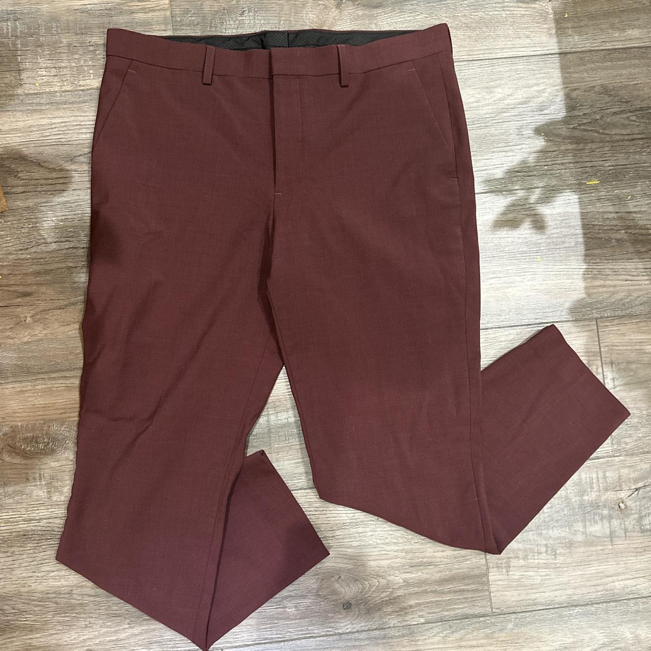 Men’s Express Maroon Dress Pants In amazing... Depop
