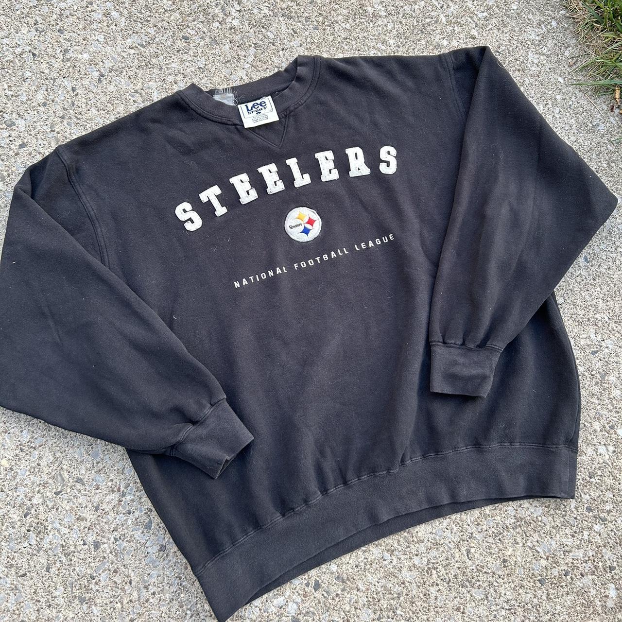 Vintage Lee Sport Pittsburgh Steelers Sweatshirt - Depop