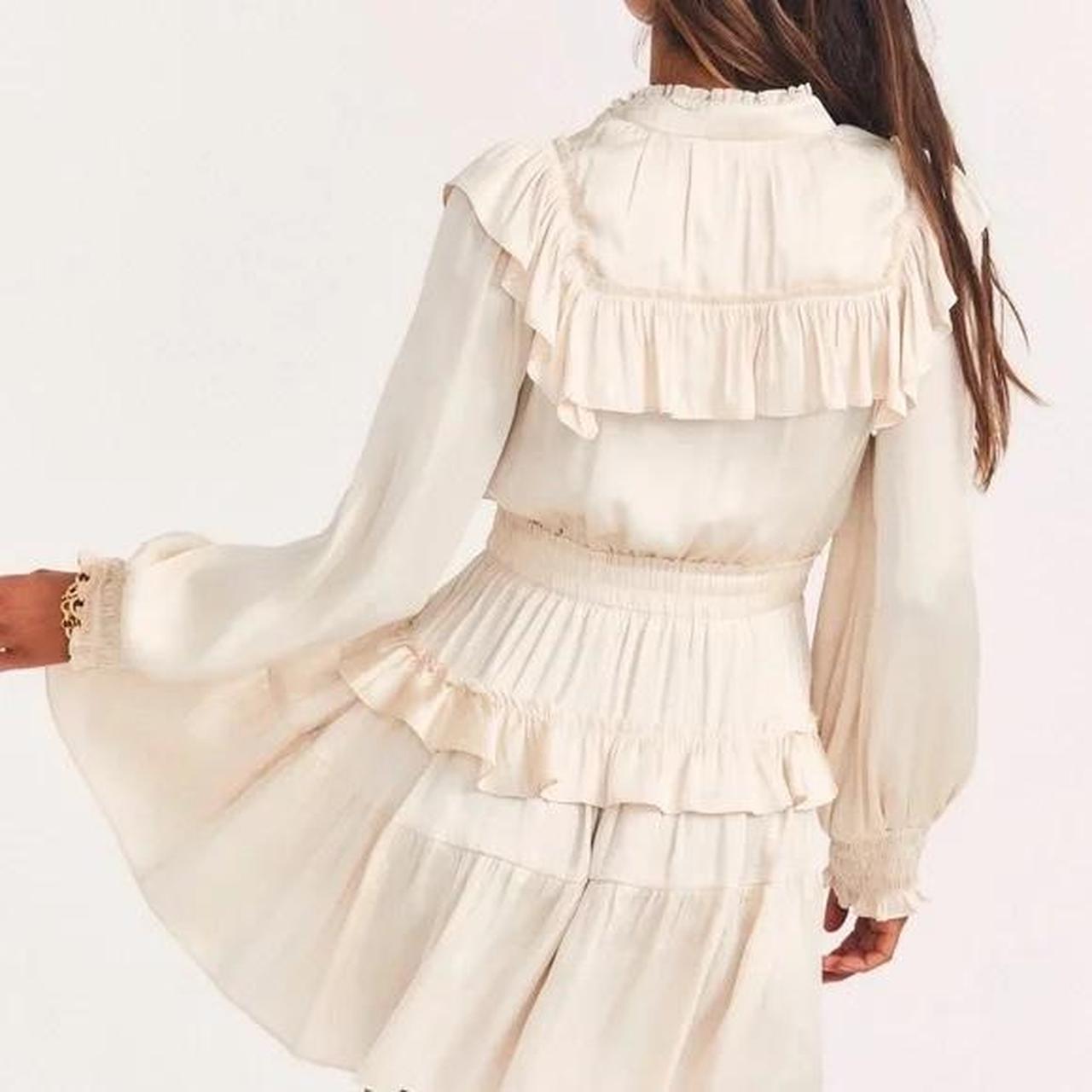 LoveShackFancy Women's Dress - Cream/Tan - XS – L… - image 2