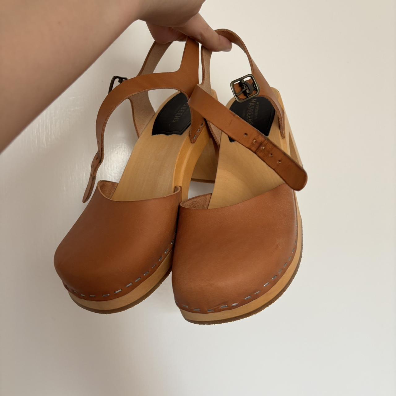 Swedish Hasbeens Women's Clogs - Tan/Brown - US 8 – very lightly used swedish hasbeens 3 in …