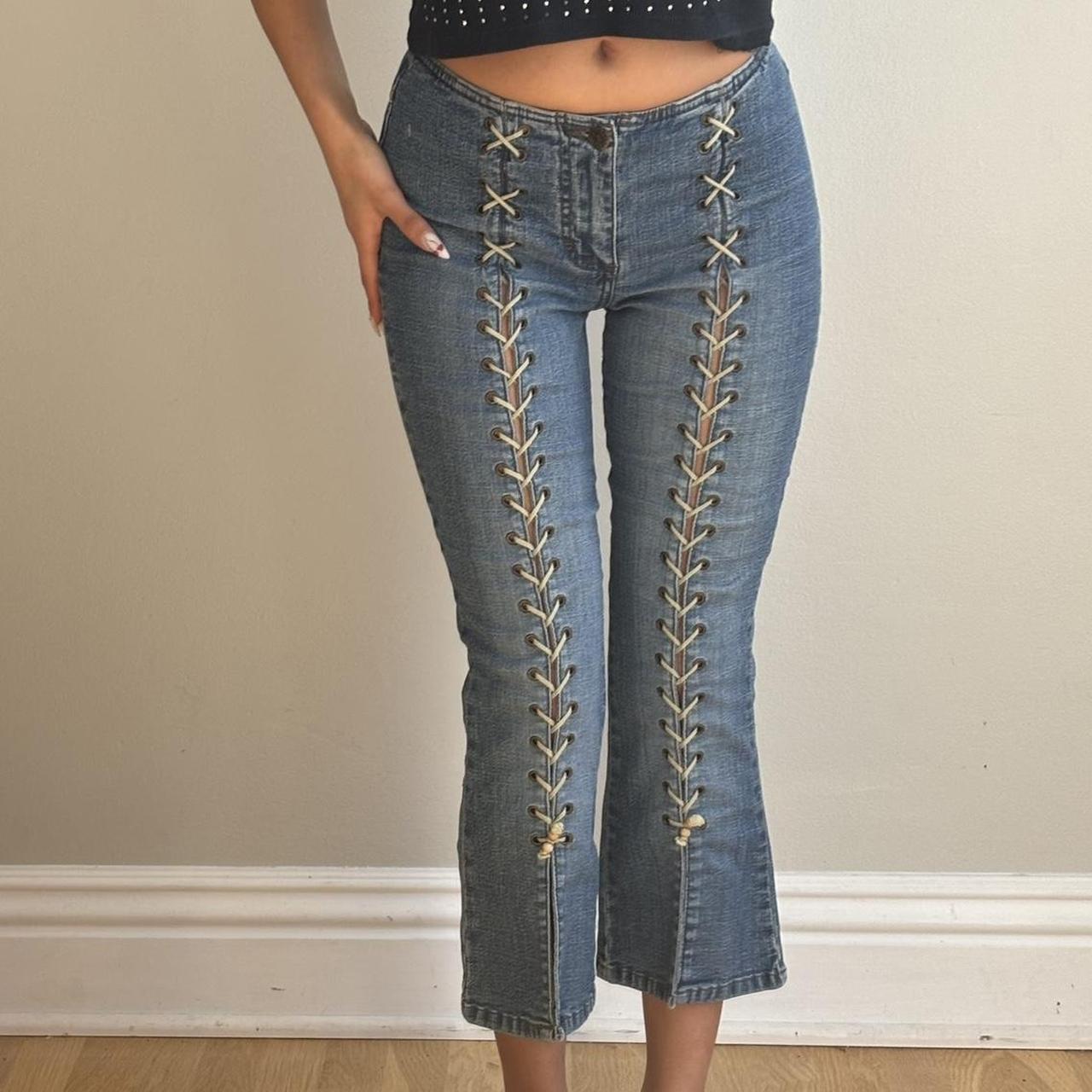 mudd lace up jeans