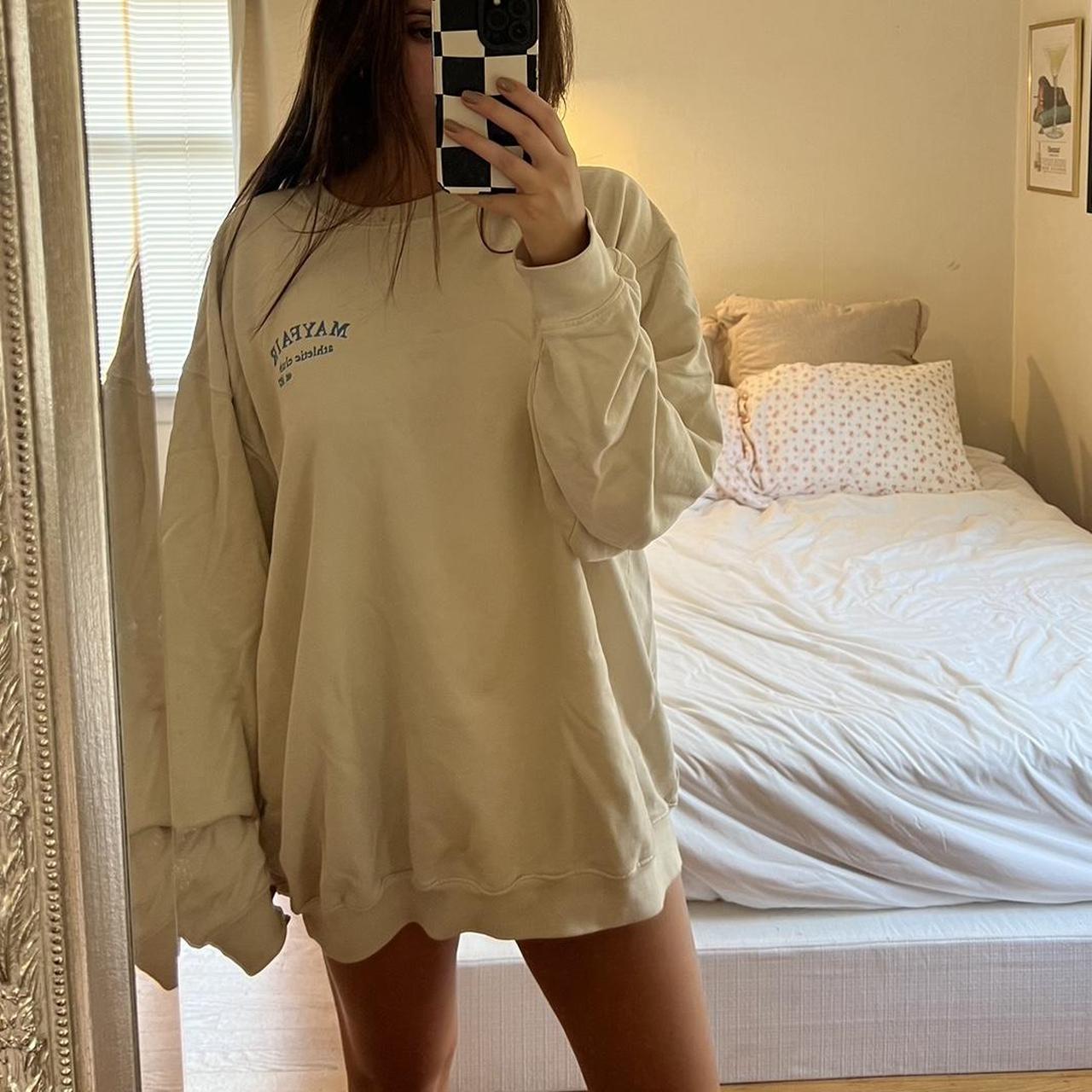 The Mayfair Group athletic club tan crewneck One... Depop