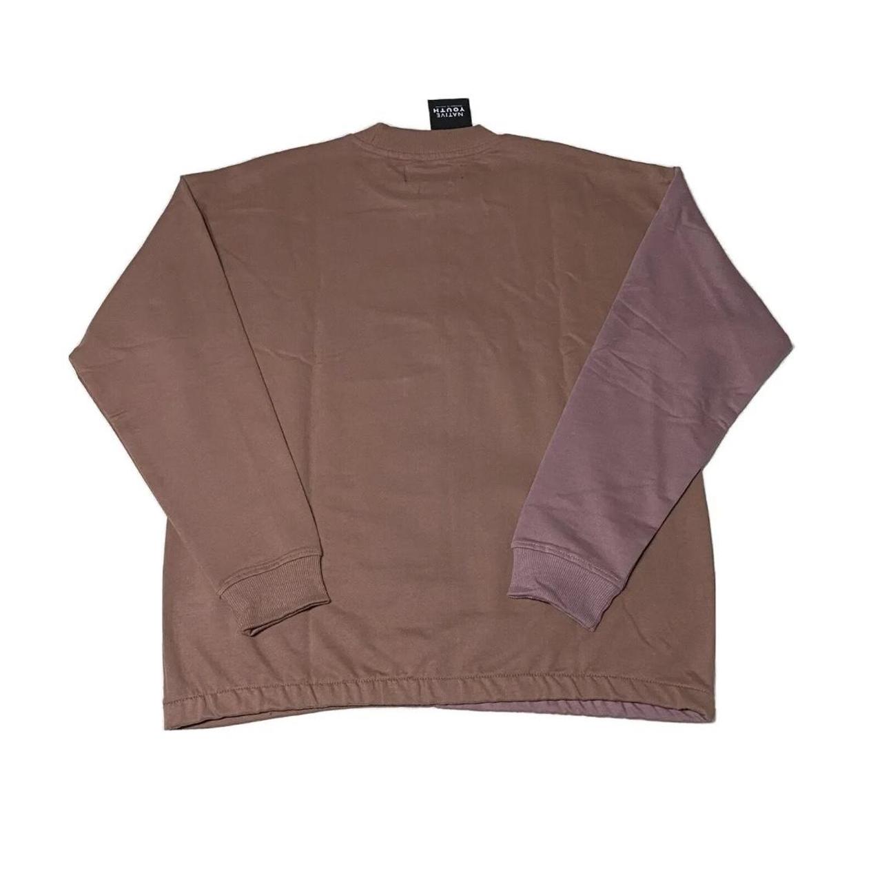 Native Youth Men's Pink and Burgundy T-shirt (2)