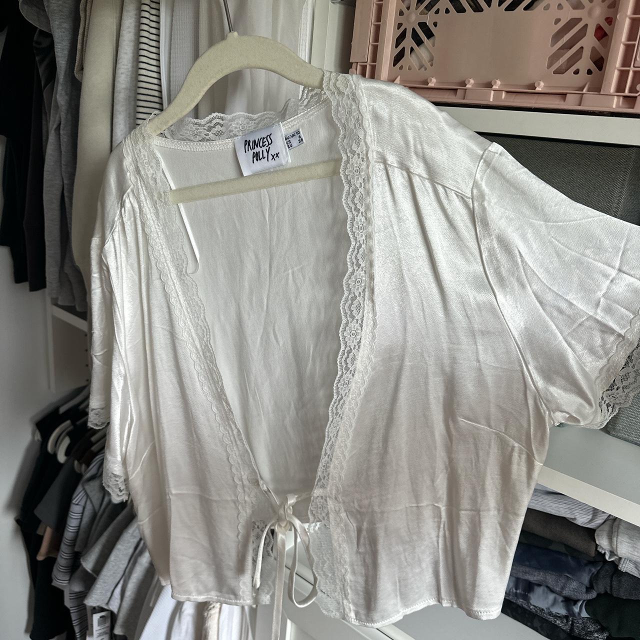 Princess Polly Women's White Cardigan | Depop