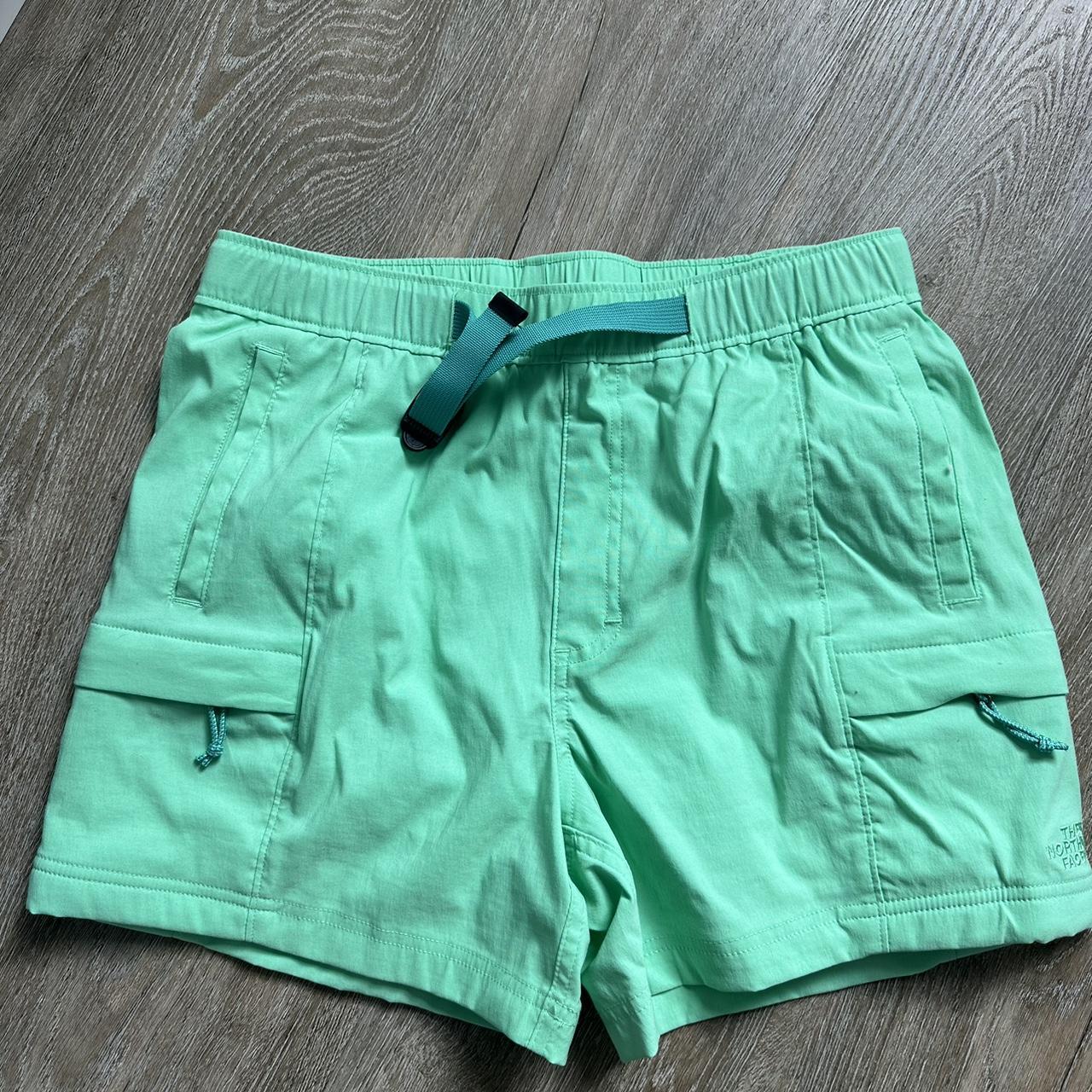 Green north face shorts. Men’s size S and cute on... - Depop