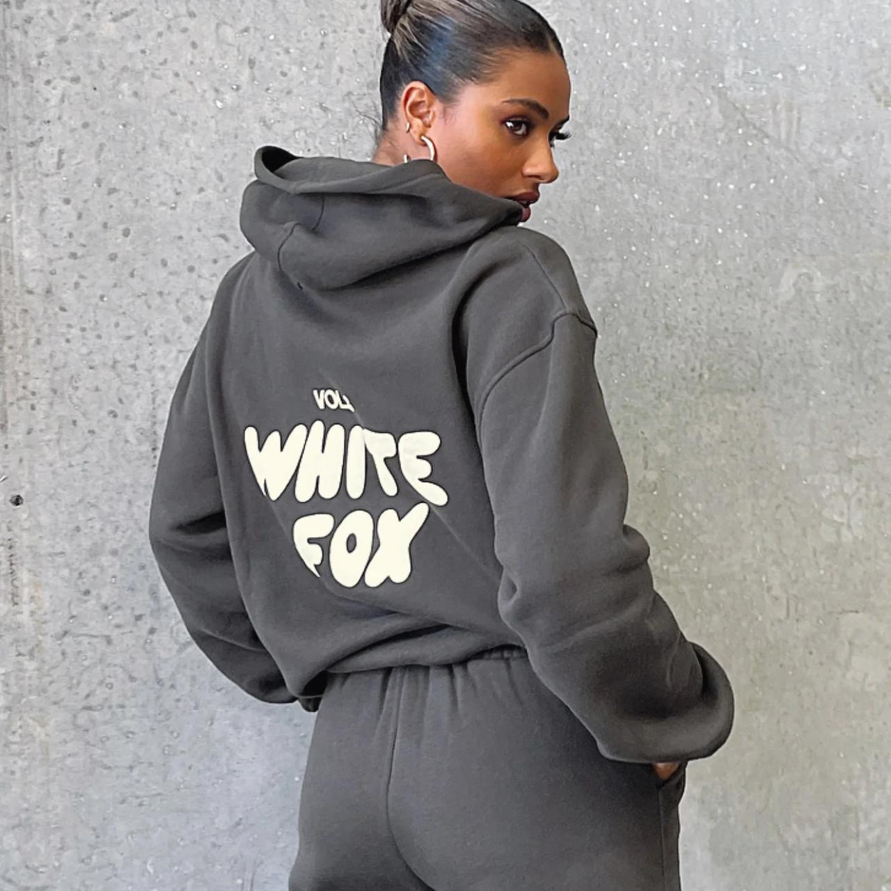 White Fox 'Offstage' Hoodie Grey (Shadow) Size... - Depop