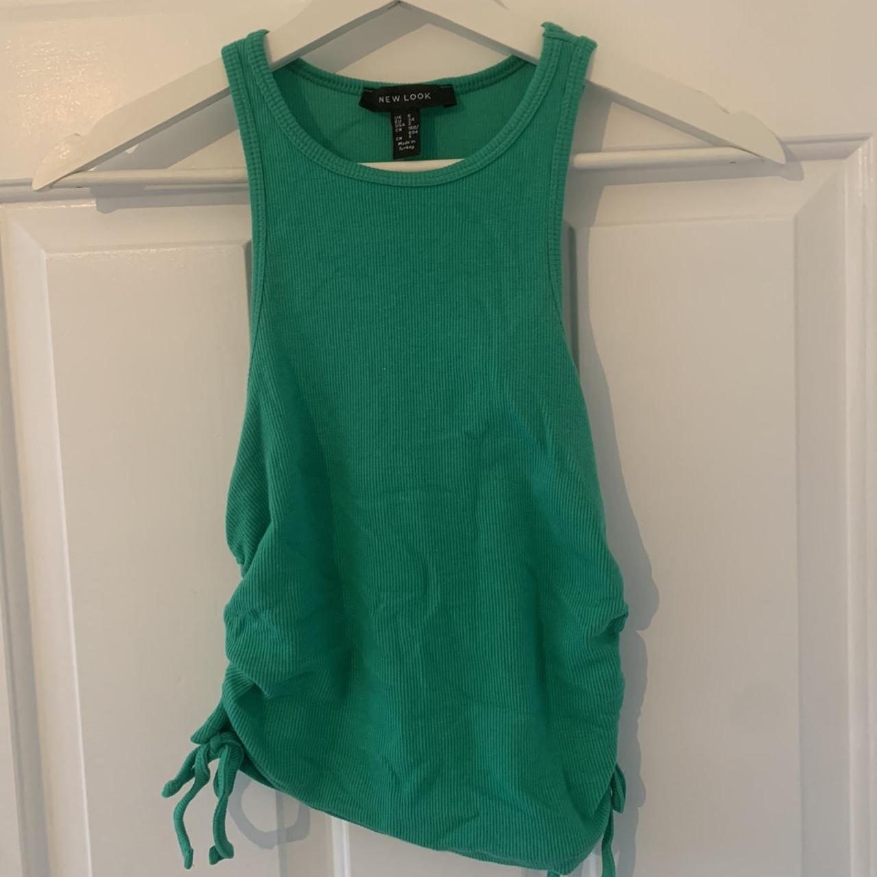 New Look Women's Green Vest | Depop