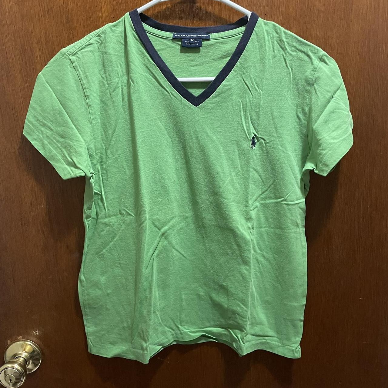 Ralph Lauren Green V-Neck purchases T-Shirt