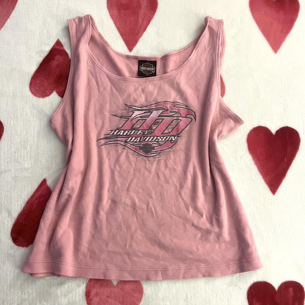 Pink Harley Davidson Tank ⭐️ ABOUT THE ITEM ⭐️ This... - Depop