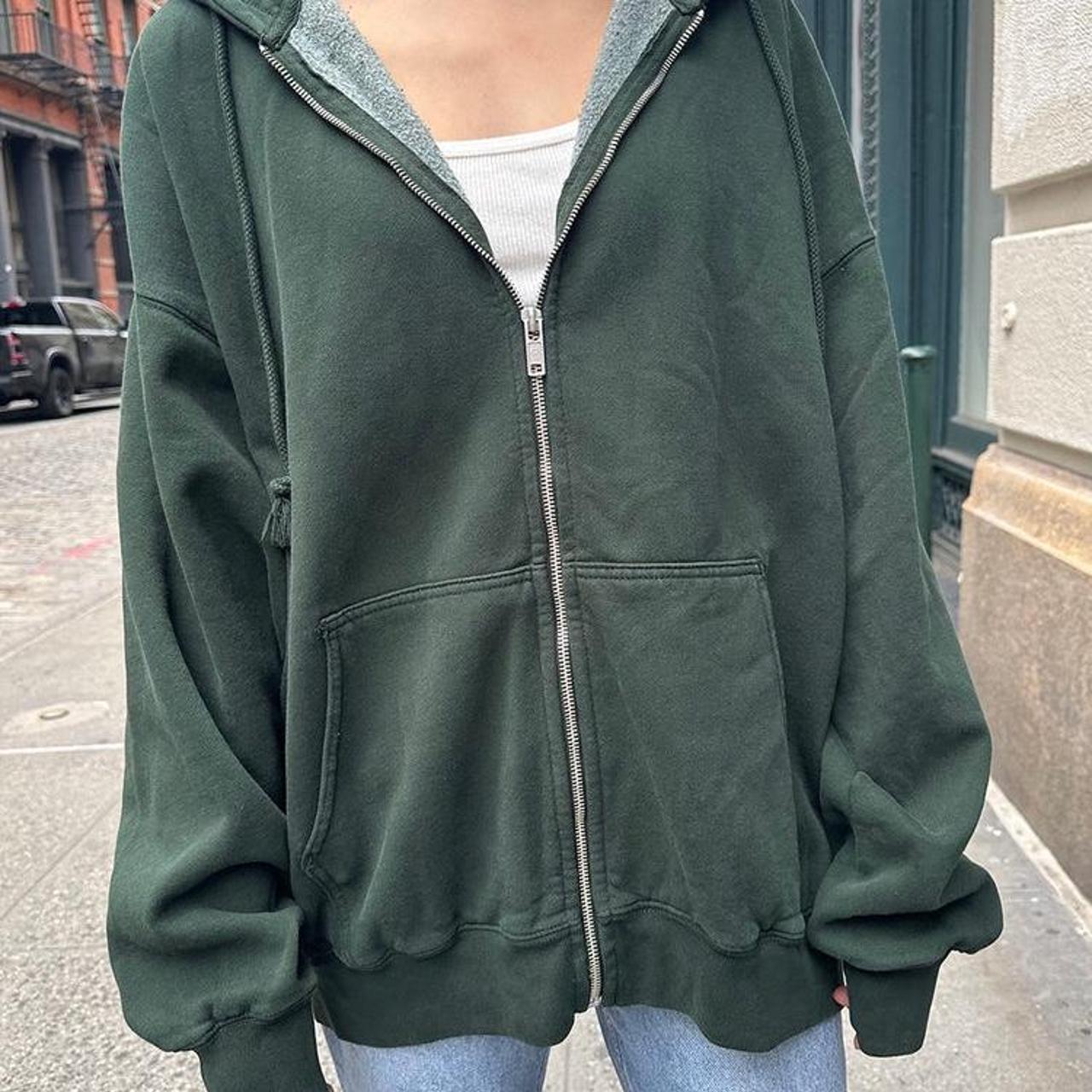 Brandy melville Carla hoodie, Cozy zip up hoodie