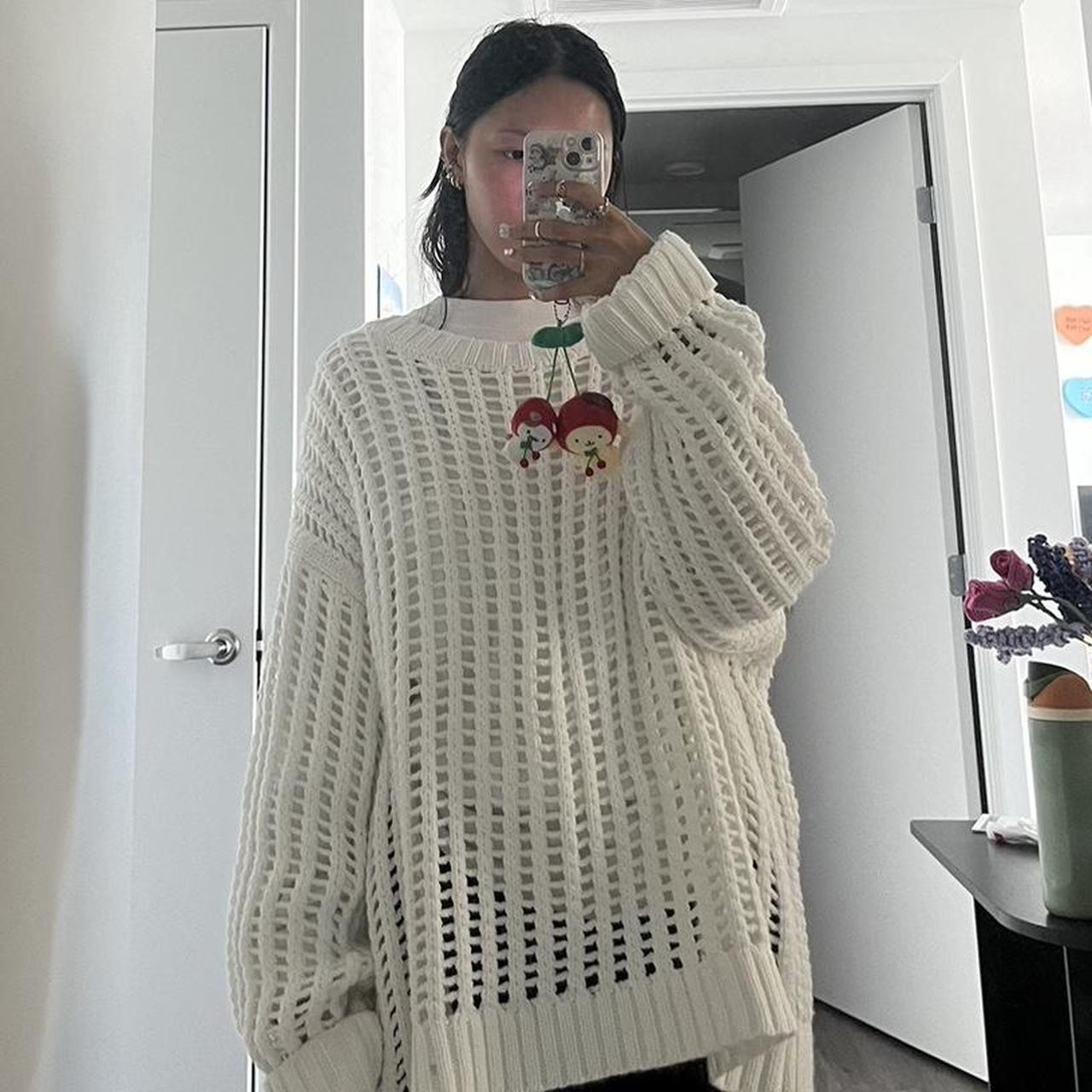 White sweater aesthetic sale