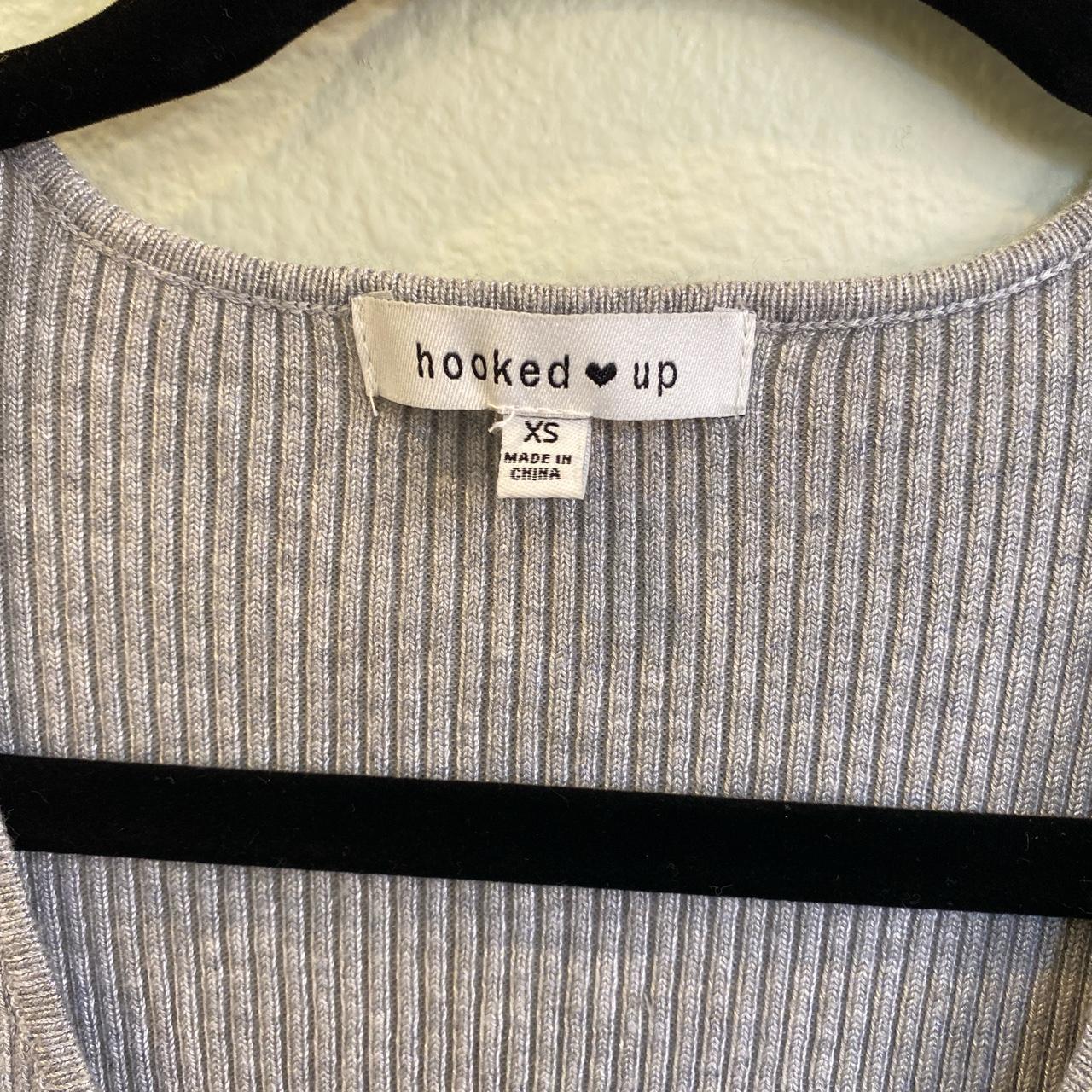 Hooked Up by IOT Women's Grey Blouse (2)