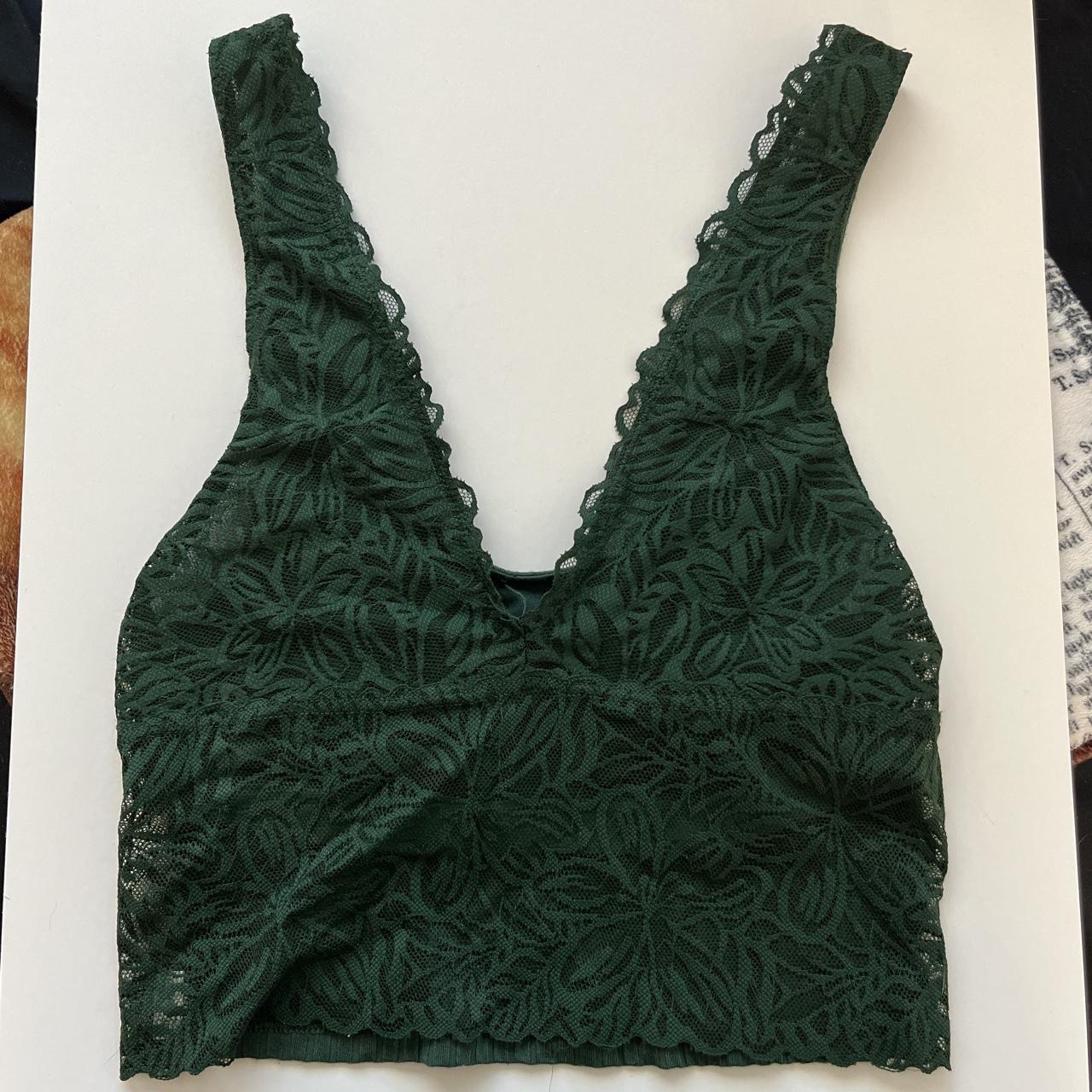 dark emerald green lace tank top ☆ next day shipping... Depop