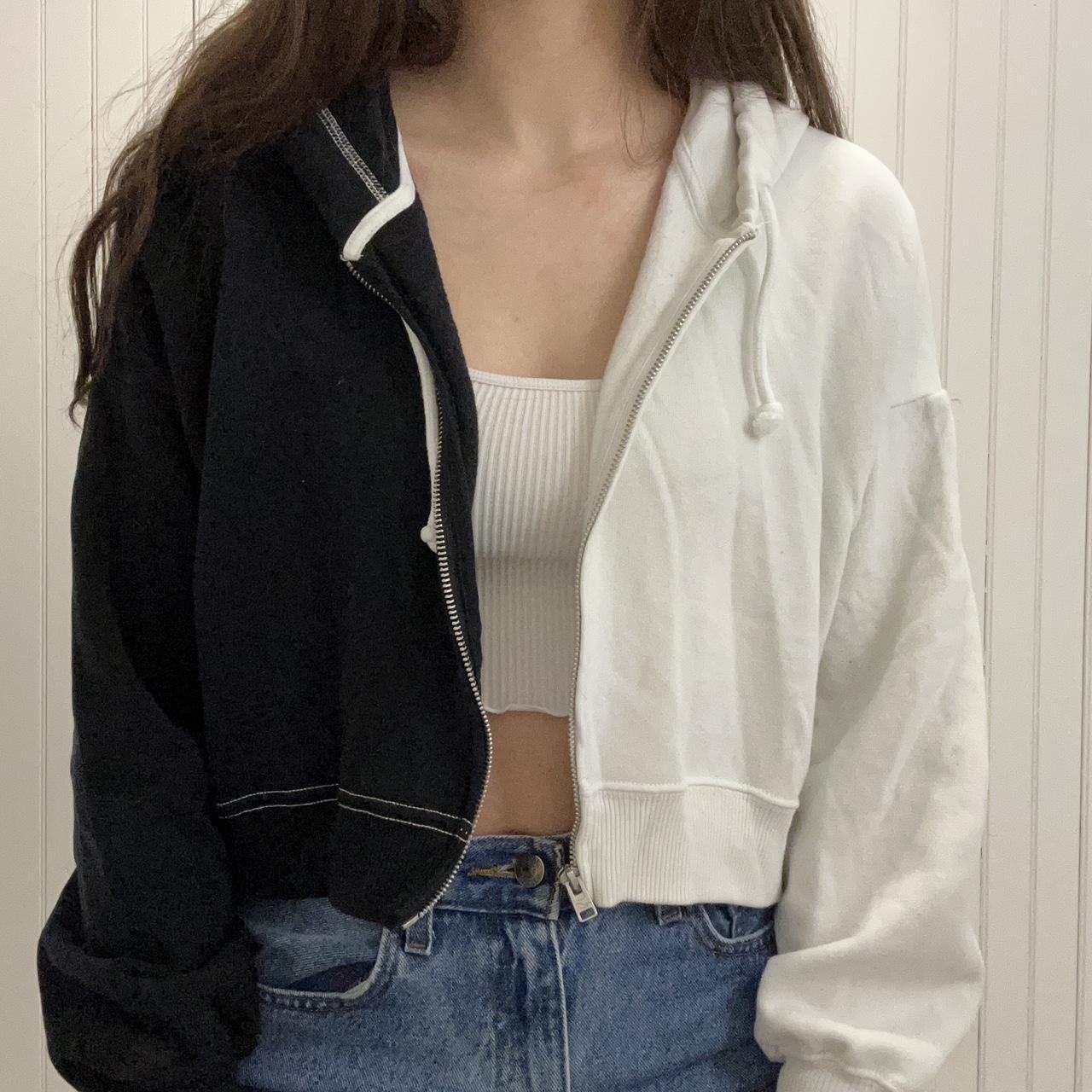 Hollister crop boyfriend online hoodie