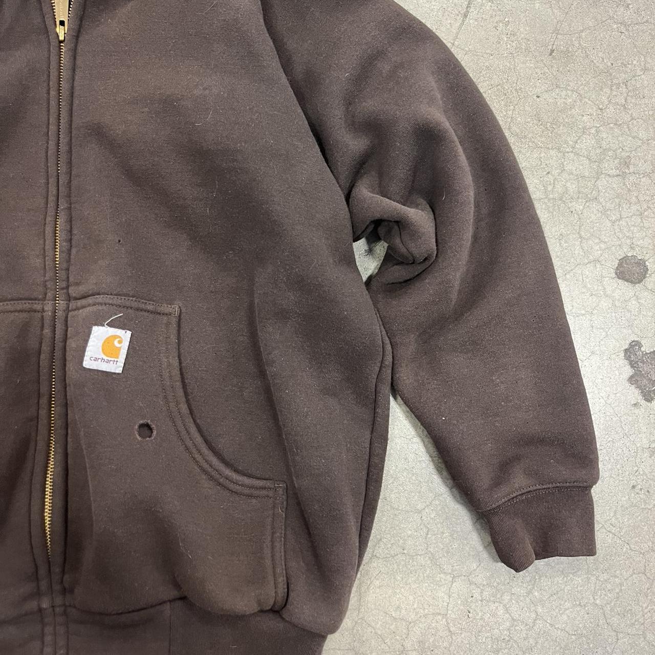 men-s-brown-and-cream-hoodie-depop