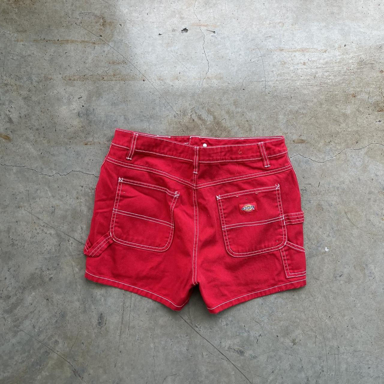 Dickies Women's Red Shorts Depop