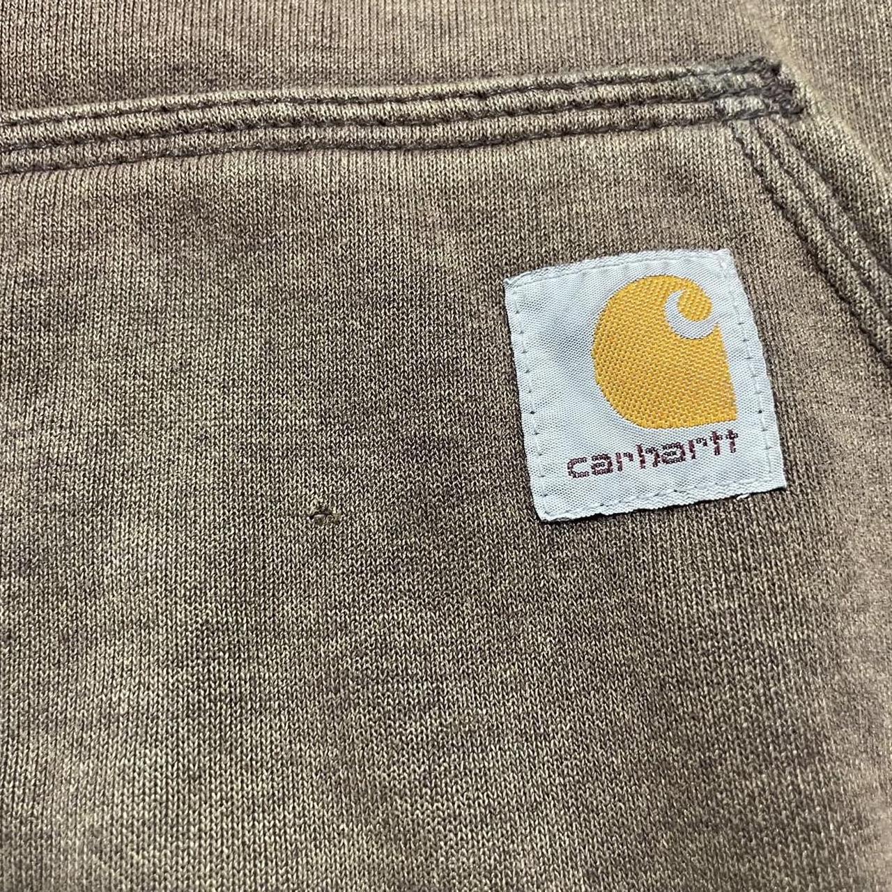 Vintage brown Carhartt hoodie Size tagged medium,... - Depop