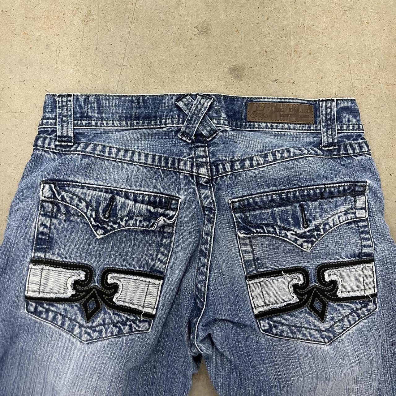 Vtg Y2K true religion style denim boot cut style... - Depop