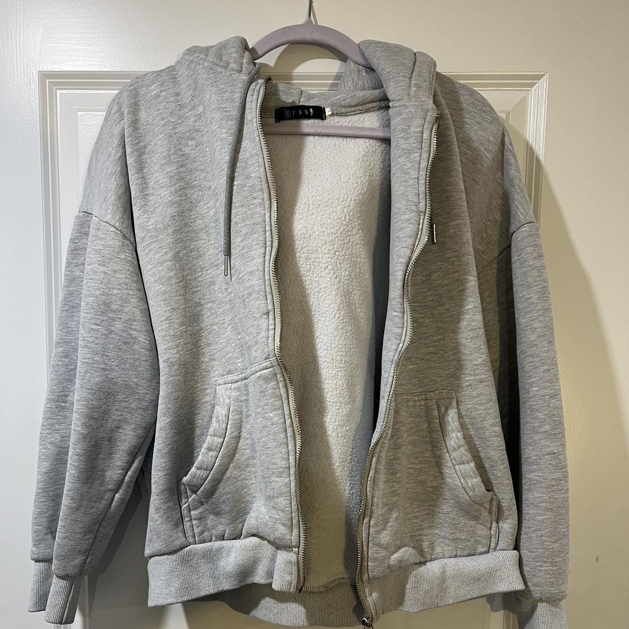light grey zip up, from amazon, slightly worn Depop