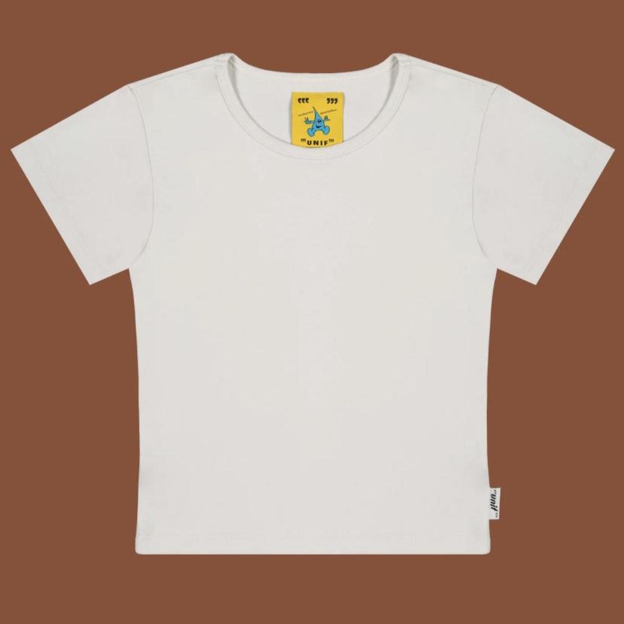 UNIF Women's White and Black T-shirt (4)