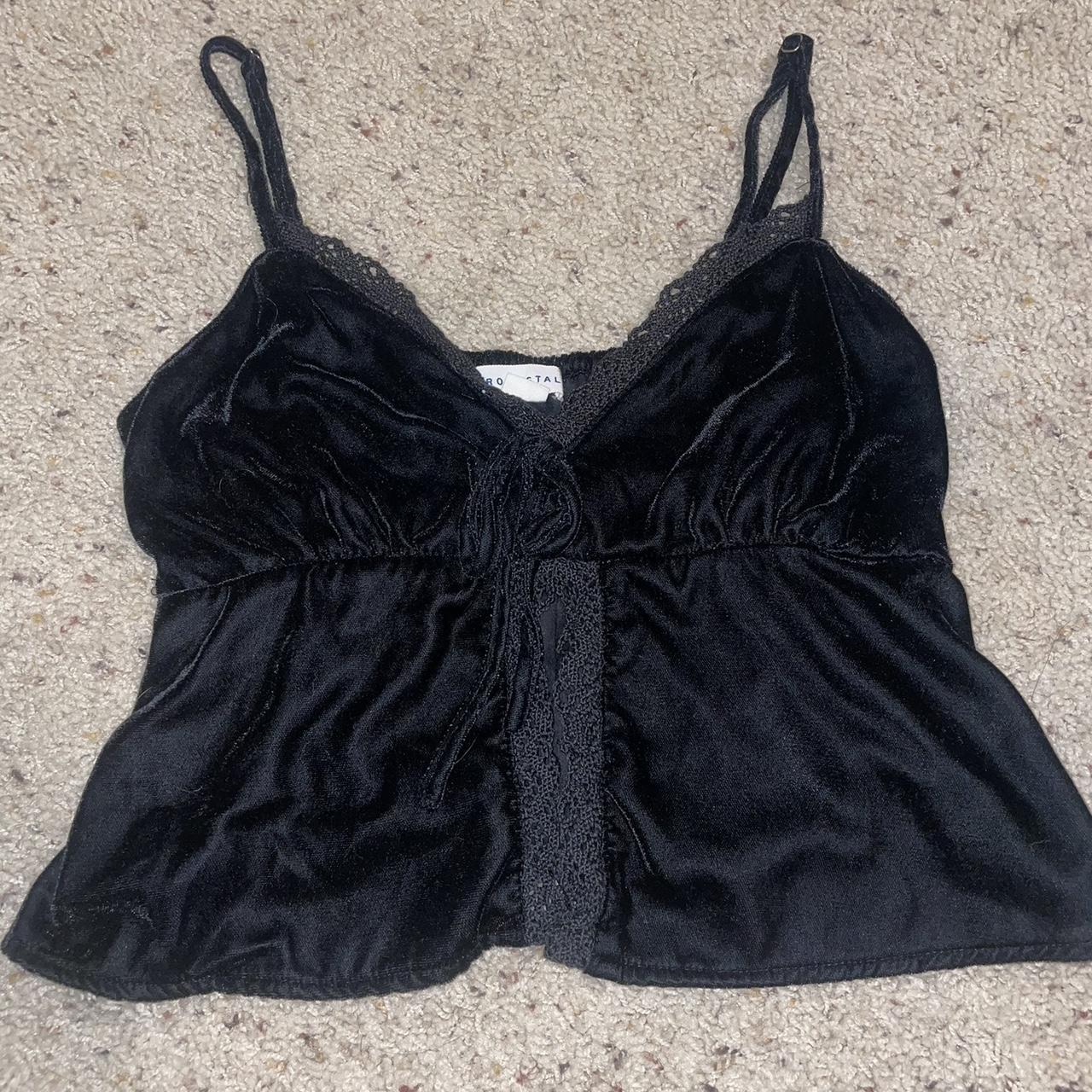 velvet tank top super cute basic velvet cami top - Depop