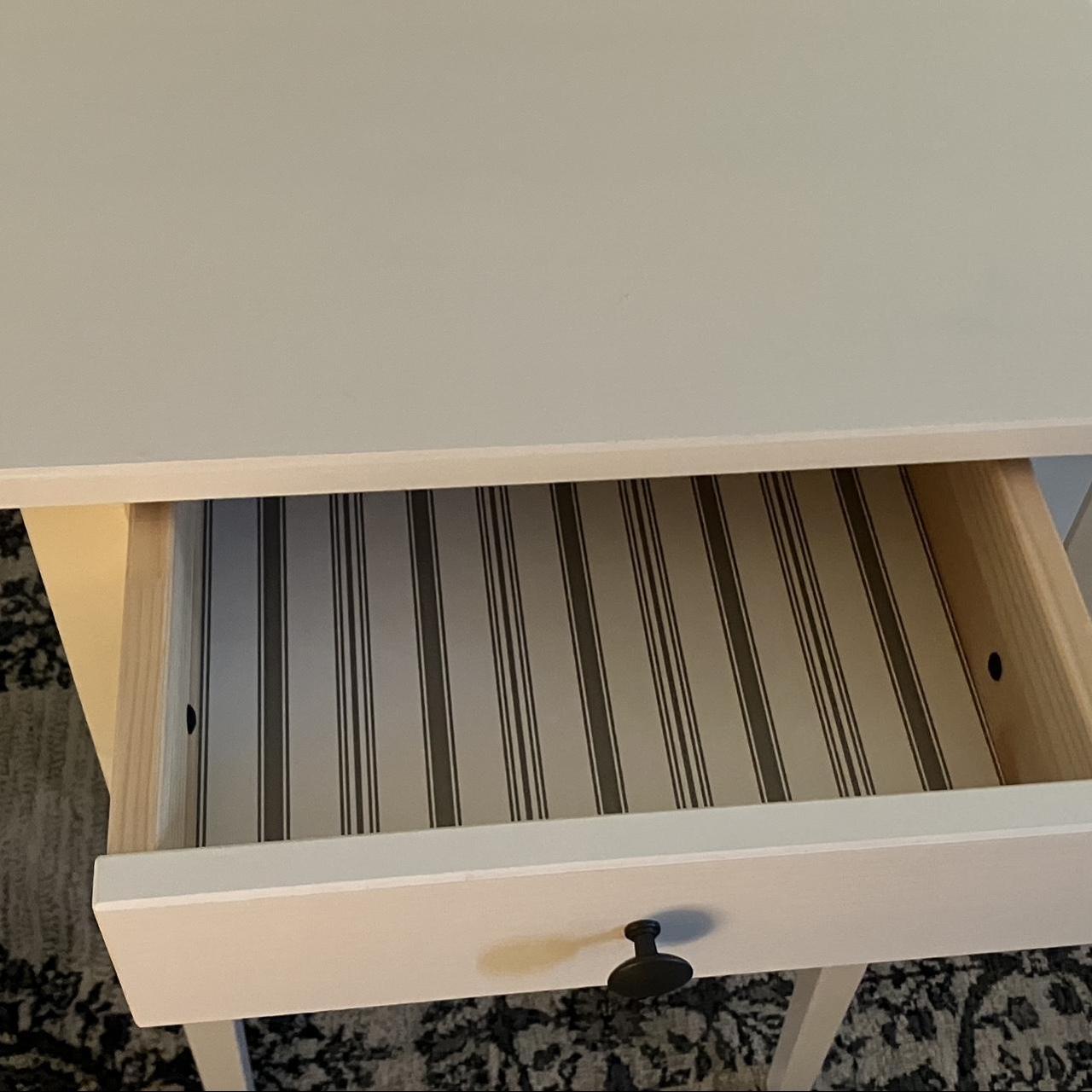 white IKEA hemnes nightstand! good quality, well... Depop