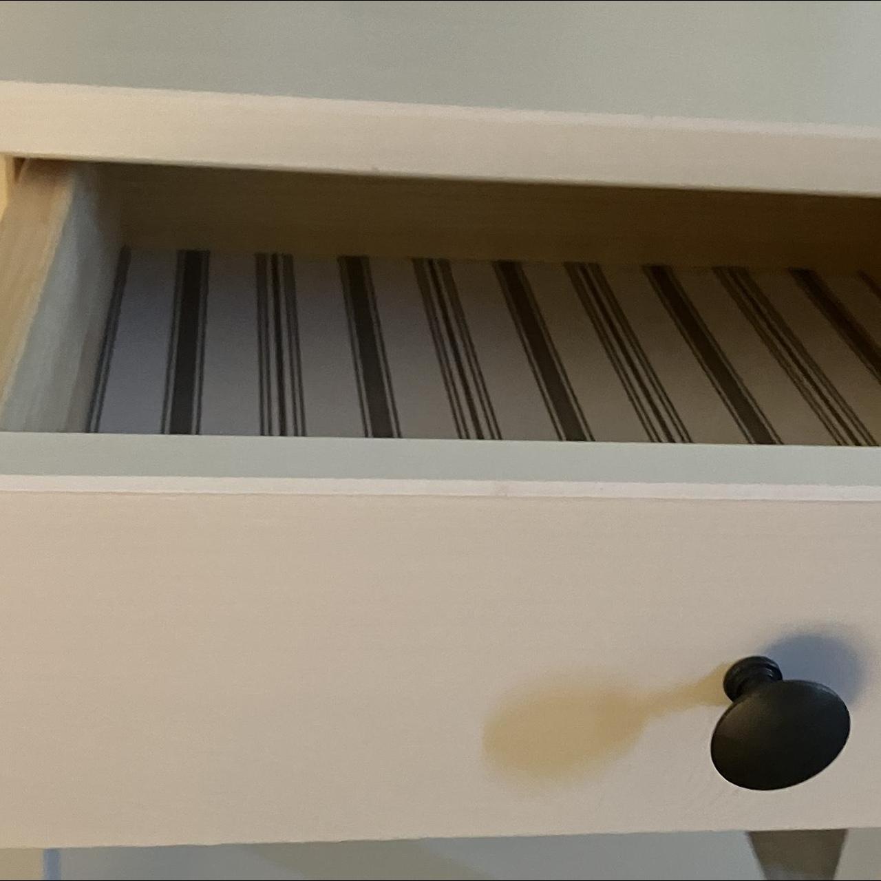 white IKEA hemnes nightstand! good quality, well... Depop