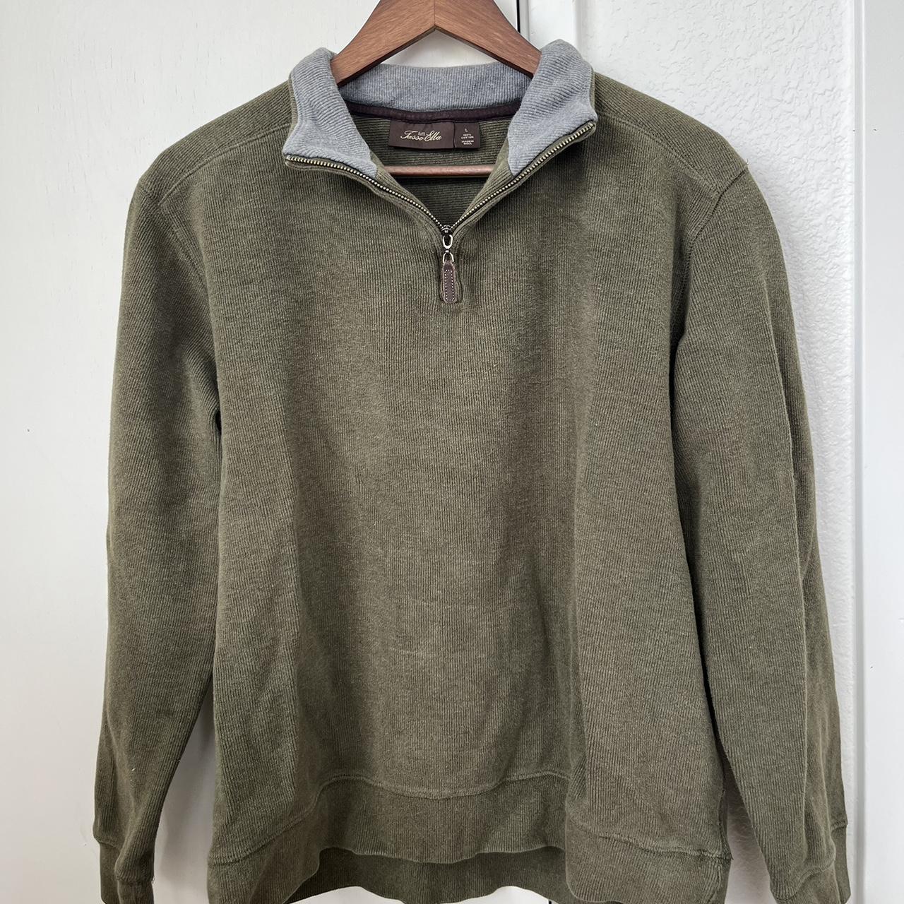 Men's Khaki and Green Sweatshirt | Depop