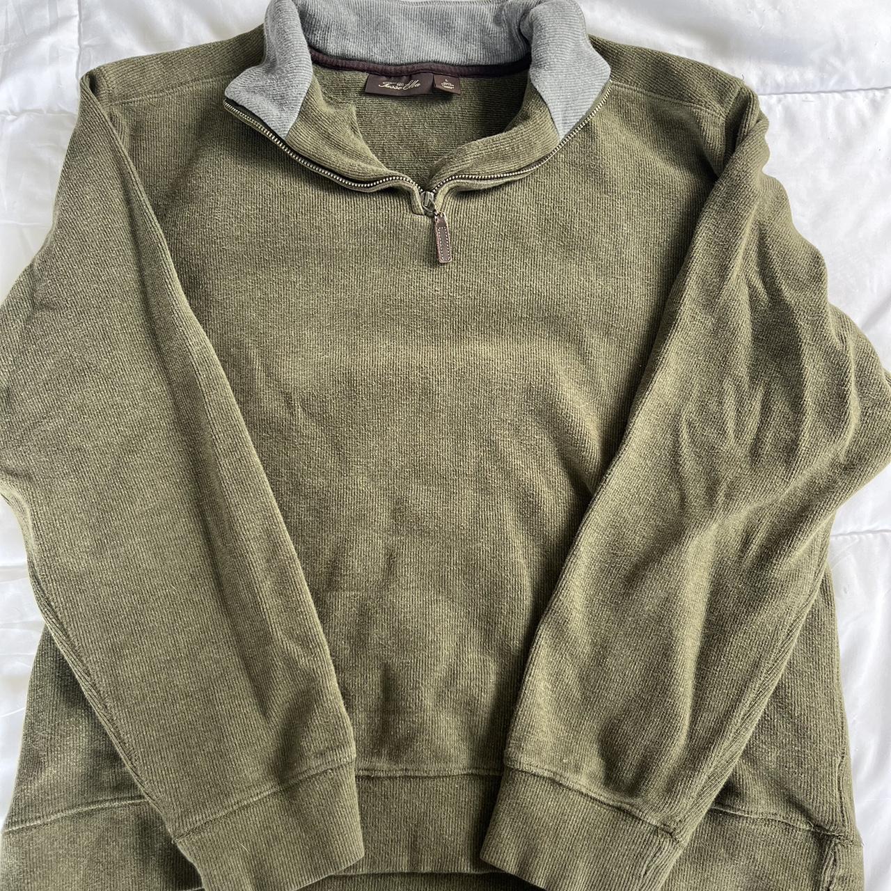 Men's Khaki and Green Sweatshirt | Depop