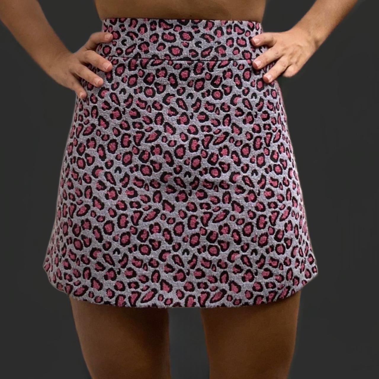 Leopard print clearance mini skirt topshop