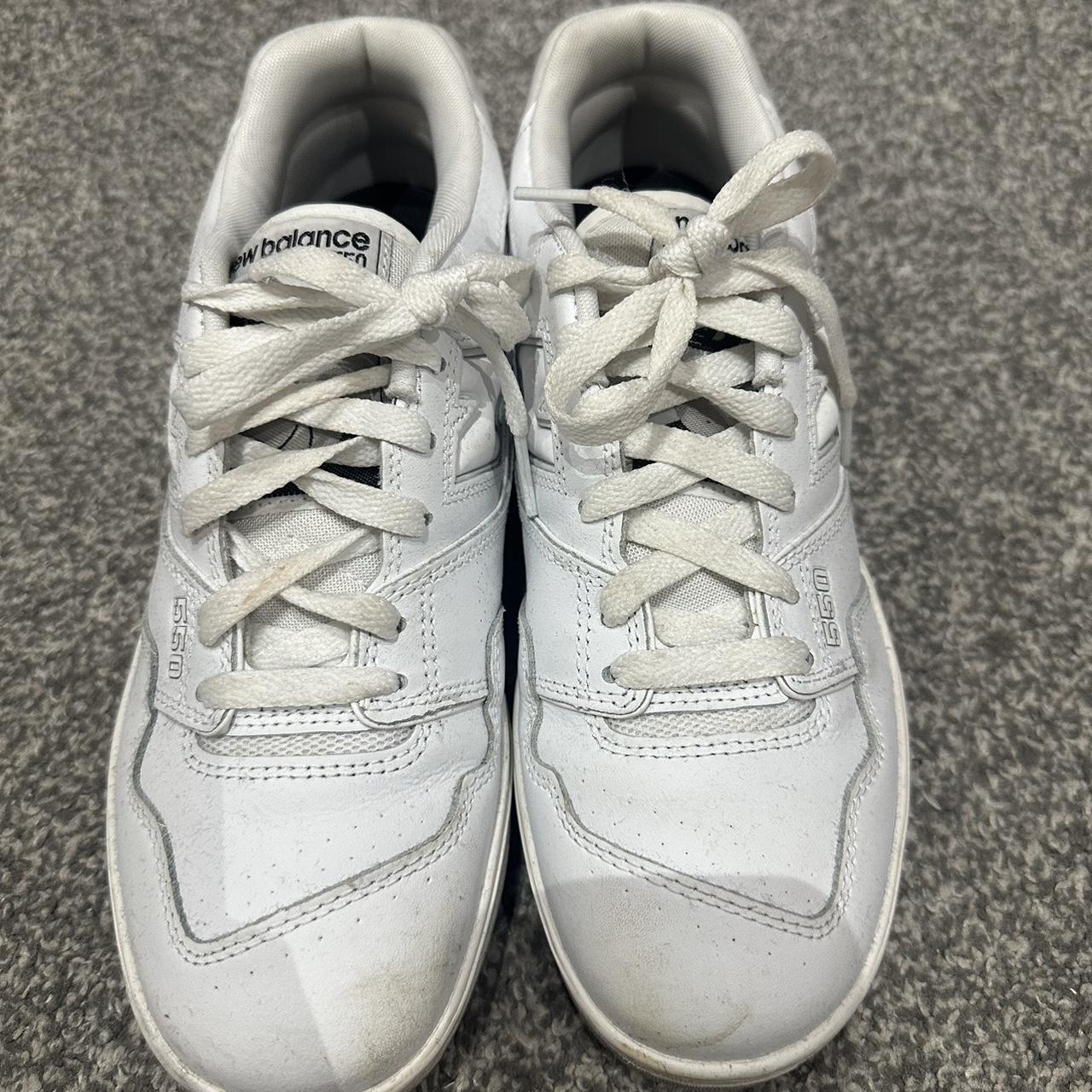 White New Balance 550’s // Great condition // only... - Depop