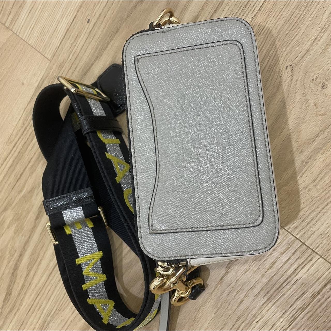 MARC JACOBS SNAPSHOT crossbody bag Silver and... - Depop
