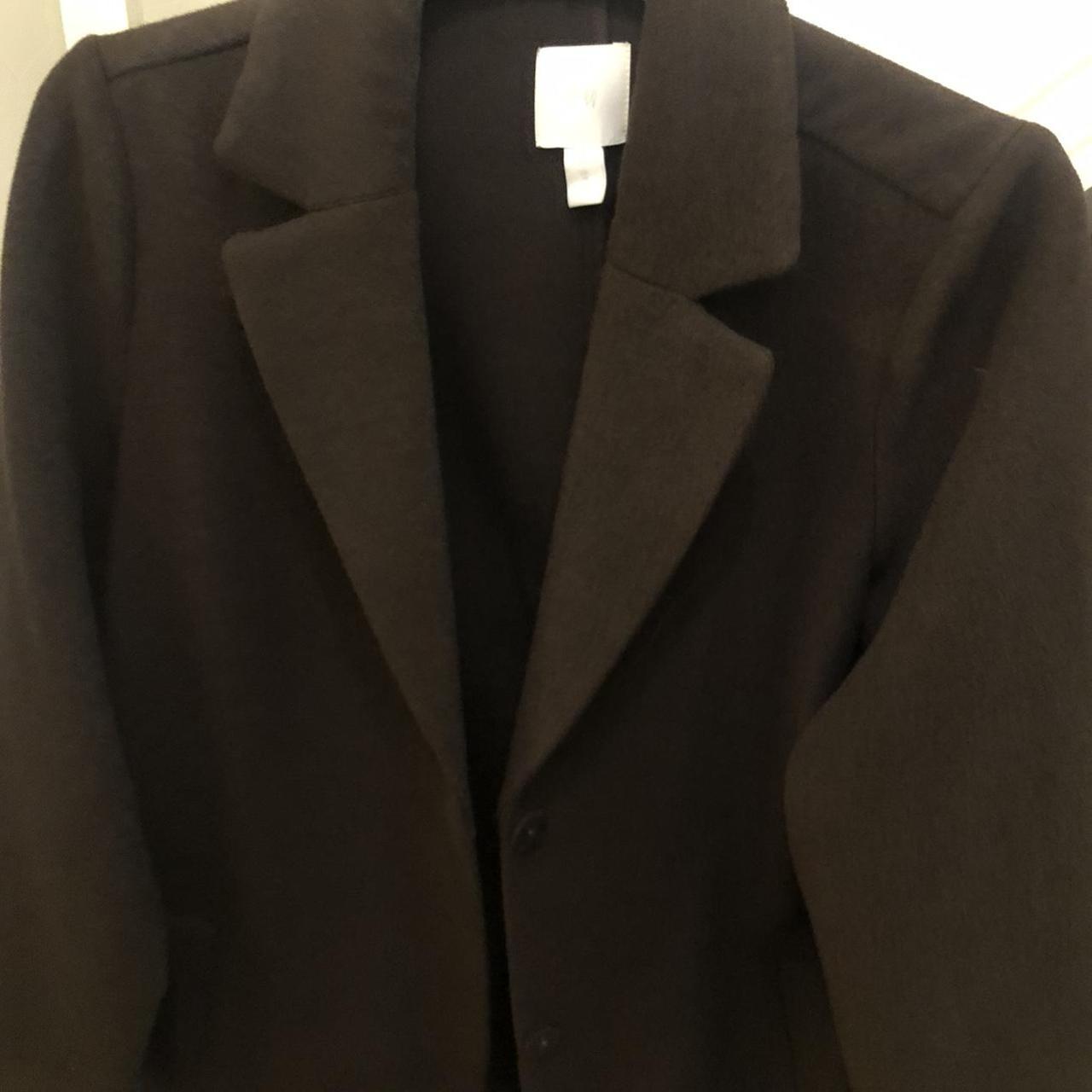 Smart, long brown coat from H&M. Bought a while ago... Depop