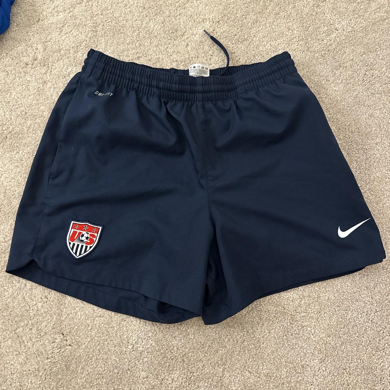 Small navy usa soccer Nike shorts. Could definitely... - Depop
