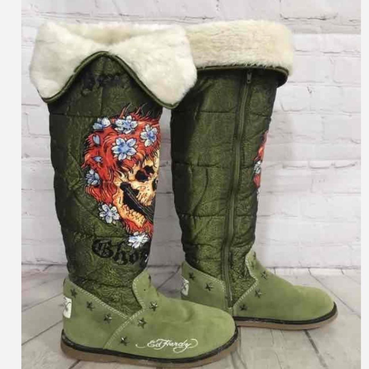 Ed hardy boots new hotsell